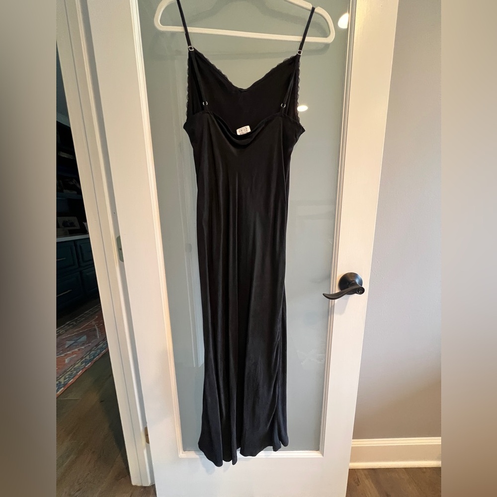 Cotton On Black Lace Trim Slip Dress ~size 10 - Picture 9 of 12